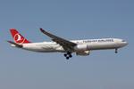 TC-LOC @ LMML - Turkish Airlines Airbus A330-300 of Turkish Airlines reg TC-LOC approaching RW31 landing in Malta. - by raymond