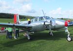 N3670B @ EDST - Beech B50 Twin Bonanza at the 2025 Hahnweide Fly-in, Kirchheim unter Teck airfield