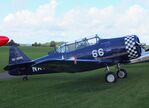 D-FSIX @ EDST - Canadian Car & Foundry (CCF) Harvard Mk4 (North American T-6) at the 2025 Hahnweide Fly-in, Kirchheim unter Teck airfield