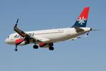 YU-APO @ LMML - Air Serbia Airbus A320-232 reg YU-APO landing in Malta from Belgrade. - by raymond