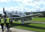 N1742R @ EDST - North American T-28A Trojan at the 2025 Hahnweide Fly-in, Kirchheim unter Teck airfield - by Ingo Warnecke