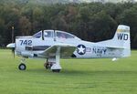 N1742R @ EDST - North American T-28A Trojan at the 2025 Hahnweide Fly-in, Kirchheim unter Teck airfield - by Ingo Warnecke