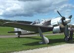 D-FWMV @ EDST - Aerostar Focke-Wulf Fw 190A-M2 replica at the 2025 Hahnweide Fly-in, Kirchheim unter Teck airfield