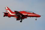 XX202 @ LMML - Red Arrows Hawker Siddeley Hawk T.1A reg XX202 landing in Malta to take part in the Malta International Airshow 2025. - by raymond