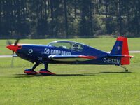 G-ETXN @ EDGB - Toni Eichhorn taxi to parking at Breitscheid Airshow 2015 - by Volker Leißing