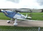 D-EZBF @ EDST - CASA 1.131E (E3B) (spanish license built Bücker Bü 131 Jungmann, with Lycoming engine)  at the 2025 Hahnweide Fly-in, Kirchheim unter Teck airfield