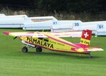 N283SW @ EDST - Pilatus PC-6/350-H2 Porter, displayed in the colours of HB-FAN of the Swiss Himalaya Expedition 1960, at the 2025 Hahnweide Fly-in, Kirchheim unter Teck airfield - by Ingo Warnecke