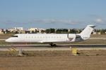 C-GJZJ @ LMML - Bombardier CRJ-200ER reg C-GJZJ (Untitled) taxing out from Park No9 in Malta. - by raymond