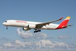 EC-NGT @ LMML - Airbus A350-941N reg EC-NGT of Iberia on short finals landing in Malta proceeding to LT Malta for maintenance. - by raymond
