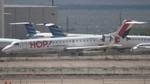 F-GRZJ @ KTUS - Air France Hop CRJ7