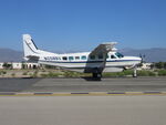 N208BV @ POC - Slowing, preparing to turn towards hanger - by Helicopterfriend