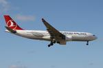 TC-JIS @ LMML - Turkish Airlines Airbus A330-223 reg TC-JIS on final approach landing in Malta. - by raymond