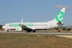 F-GZHC @ LMML - Transavia France Boeing 737-8K2 reg F-GZHC lining up the runway getting ready for departure from Malta. - by raymond