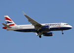 G-EUYP @ LEBL - Landing rwy 24R with One World titles - by Shunn311