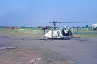 G-AWFL - Alouette II G-AWFL c1970. Location unknown. - by David Jones