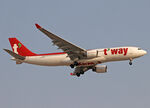 HL8212 @ LEBL - Landing rwy 24R - by Shunn311