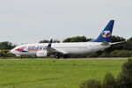 OK-TSE @ LFRB - Take off run rwy 25L, Brest Bretagne airport (LFRB-BES) - by Yankee Quebec