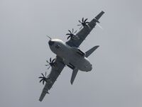 54 49 @ ETNW - A400M-180 54 49 flies over Wunstorf Air Base (ETNW), undercarriage open. - by Ingo Frerichs