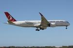 TC-LGK @ LMML - Airbus A350-941 reg TC-LGK of Turkish Airlines on short finals for RW31 landing in Malta. - by raymond