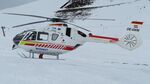 OE-XWM - OE-XWM (ex-D-HECP) of Heli Austria rescues an injured skier at the Zwoelferkogel near Saalbach, Austria. It later became HB-ZOE of Air-Glaciers SA.