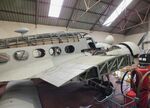 VV901 - Avro 652A Anson T21 (outer wings dismounted, minus parts of fuselage skin) being restored at the Yorkshire Air Museum, Elvington