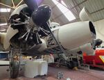 VV901 - Avro 652A Anson T21 (outer wings dismounted, minus parts of fuselage skin) being restored at the Yorkshire Air Museum, Elvington
