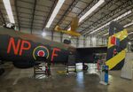BAPC449 - Handley Page Halifax III (composite airframe, parts from HR792, JP158, LW687, TG536) displayed as RAF LV907 'NP F' on port side and as FAFL LL553 'O H7' of FAFL on starboard side, at the Yorkshire Air Museum, Elvington