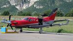 F-HSAL @ LIDT - Private TBM-930 at Aeroporto di Trento-Mattarello “Gianni Caproni” (LIDT), Trentino,  Italy - by ReinhardJost