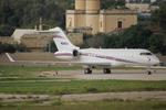N241EA @ LMML - Bombardier Challenger BD-700-1A11 Global 5000 reg N241EA of Bozemann Direct parked on Prk No4 at Malta International Airport. - by raymond