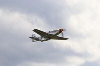 OE-EFB @ EDST - North American P-51D Mustang Nooky Booky IV OE-EFB takes off from Hahnweide airfield at OTT 2025 - by Ingo Frerichs