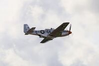 OE-EFB @ EDST - North American P-51D Mustang Nooky Booky IV shortly after takeoff from Hahnweide airfield at OTT 2025 - by Ingo Frerichs
