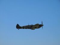 G-MXVI @ EDST - Spitfire LF.XVIe G-MXVI takes off from Hahnweide airfield at OTT 2019 - by Ingo Frerichs