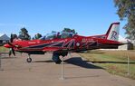 A54-032 @ YTEM - PC-21 in the colors of the Australian Air Force Aerobatic Team Roulettes on static display at Warbirds Downunder, 2024, Temora, NSW - by ReinhardJost