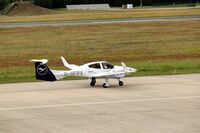 D-GFRA @ ETNL - Diamond DA-42 NG Twin Star D-GFRA at Rostock-Laage Airport. - by Ingo Frerichs