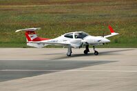 D-GMUC @ ETNL - Diamond DA-42 NG Twin Star D-GMUC taxiing at Rostock-Laage Airport - by Ingo Frerichs