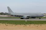 ZZ331 @ LMML - Airbus KC2 Voyager MRTT reg ZZ331 of the Royal Air Force rolling RW13 departing from Malta. The MRTT tanker accompanied 4 Eurofighter Typhoons of No12 Squadron from RAF Coninsby UK into Malta for a night stop.  - by raymond