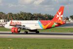9H-NEC @ LMML - KM Malta Airlines Airbus A320-251N reg 9H-NEC on the main runway, slowing down after landing on RW31 in Malta. - by raymond