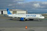 N14515 @ KSFO - United A321N taxying to its gate - by FerryPNL