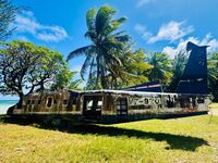 V7-9206 - Wreck at Laura Beach, Majuro Atoll, Marshall Islands - by Axel Dippmann