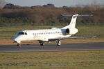 F-HFKG @ LFRB - Embraer ERJ-145LR, Taxiing to holding point rwy 07R, Brest-Bretagne Airport (LFRB-BES) - by Yankee Quebec
