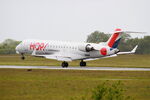 F-GRZL @ LFRB - Bombardier CRJ-700, Landing rwy 25L, Brest-Bretagne Airport (LFRB-BES) - by Yankee Quebec