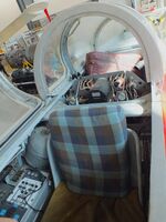 EC-AMM - Hispano HA-200R1 Saeta first prototype at the FPAC (Fundació Parc Aeronàutic de Catalunya) Centre Cultural Aeronàutic, Barcelona El Prat airport