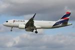 CC-BHR @ LMML - Airbus A320-271N reg CC-BHR of LATAM Chile landing in Malta on delivery. The aircraft was previously with Indigo Airlines as VT-IJH. - by raymond