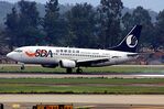B-2877 @ ZGGG - Shandong Airlines B737-33V touches down at Guangzhou, China - by Reinhard Jost