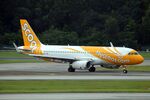 9V-TRX @ WSSS - Scoot Airbus (ex-PK-RMV, became later LZ-DDD / XA.VDP) at Singapore Changi.