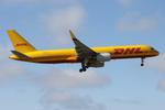 OE-LNJ @ LMML - Boeing 757-256(PCF) reg OE-LNJ of DHL Austria in finals to land RW31 in Malta. - by raymond