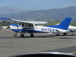 N417ER @ POC - Parked in transit parking - by Helicopterfriend