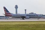 N316PF @ KORD - B738 American Airlines Boeing 737-823 N316PF arriving ORD - by Mark Kalfas