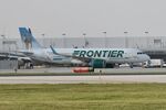 N348FR @ KORD - A320 Frontier Airbus A320-251N N348FR Clover the Deer Fawn arriving at Chicago's O'Hare - by Mark Kalfas