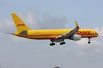 OE-LNL @ LMML - Boeing 757-223(PCF) reg OE-LNL of DHL Austria on approach for RW31 Malta. - by raymond